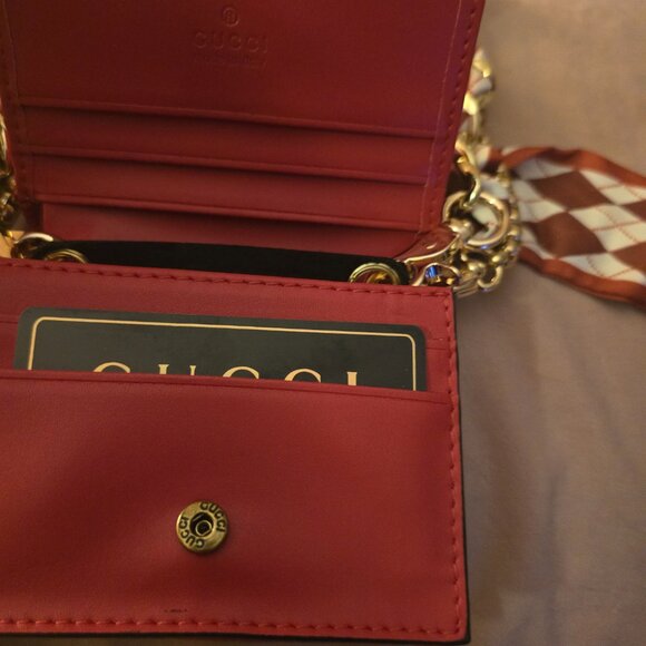 Gucci Red Marmont Mini Wallet NWOT Full Inclusion - Picture 3 of 10